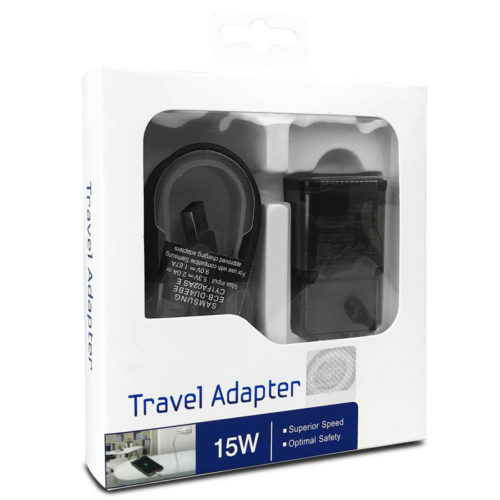 samsung travel adapter fast charger cable black 1 kk3zb7