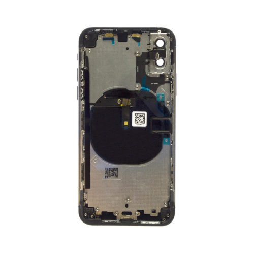 iphone xs full back housing with small parts black 1