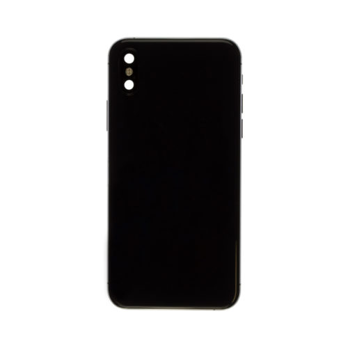 iphone xs full back housing with small parts black