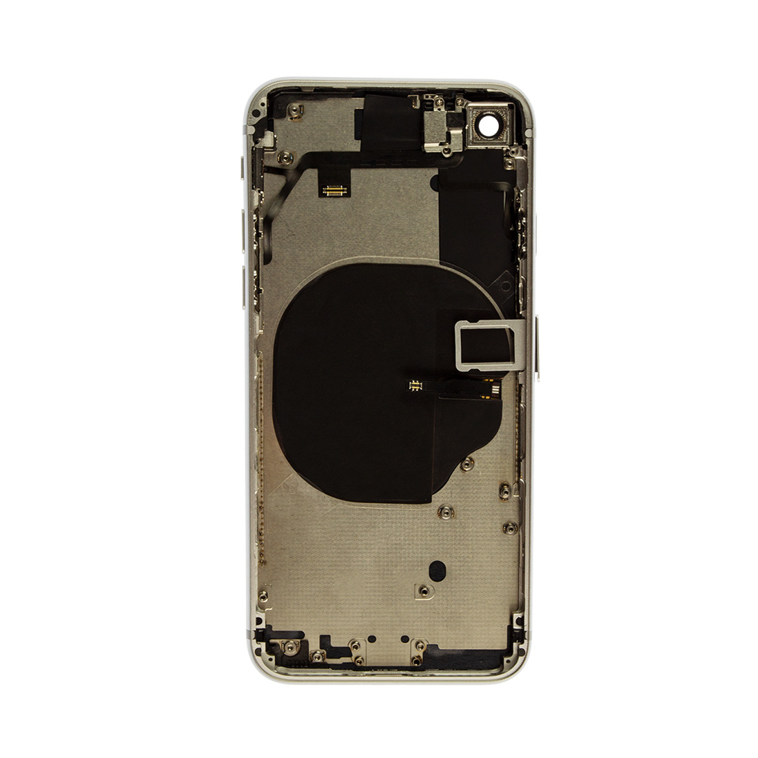 iPhone 8 Full Back Housing + Small Parts - White - MK Mobile