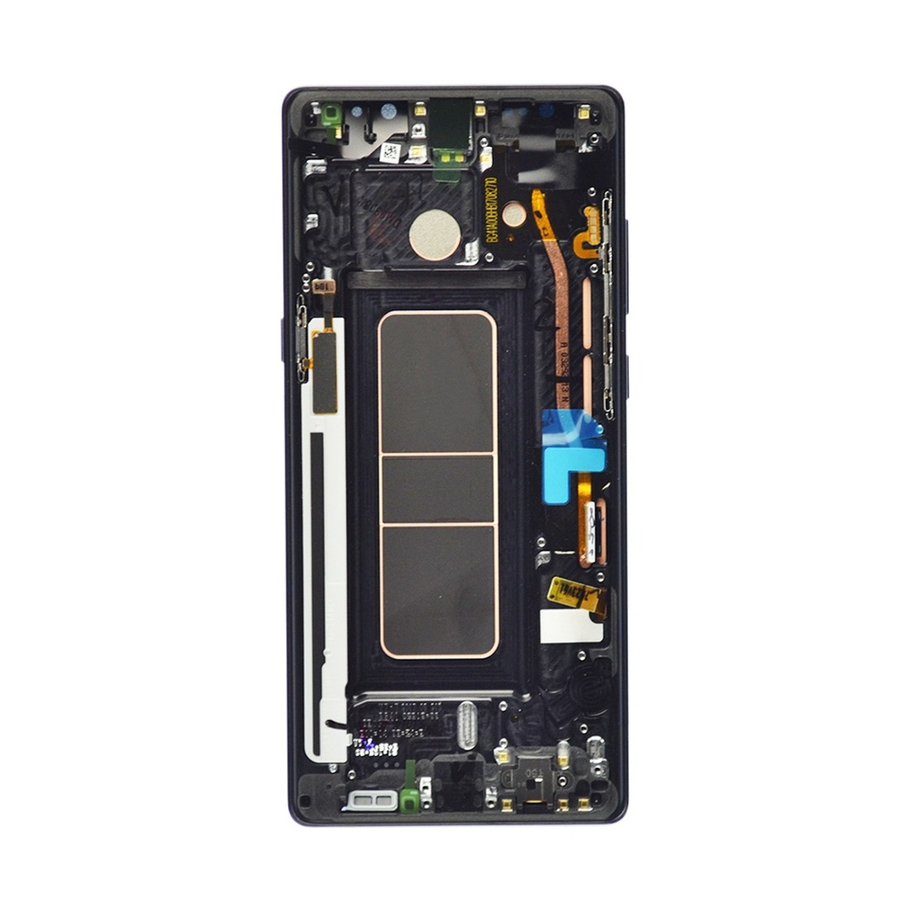 Samsung Galaxy Note 8 OLED Assembly +Frame – Black (OEM) - MK Mobile
