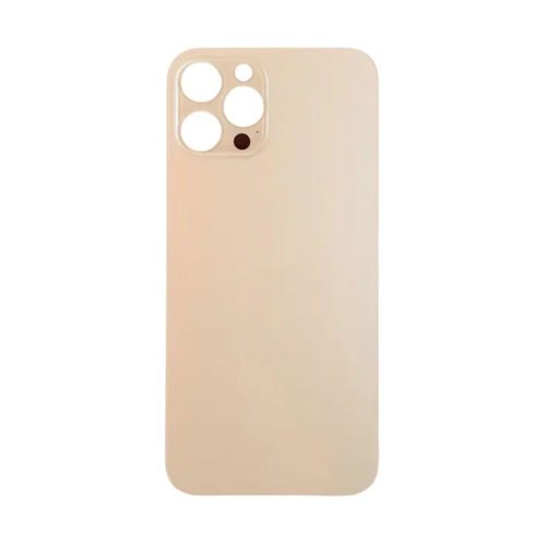 iphone 12promax back cover gold large camera hole