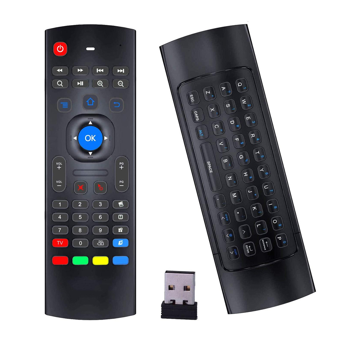 Air Fly Mouse Remote (RGB 7 Colors Backlight) - MK Mobile