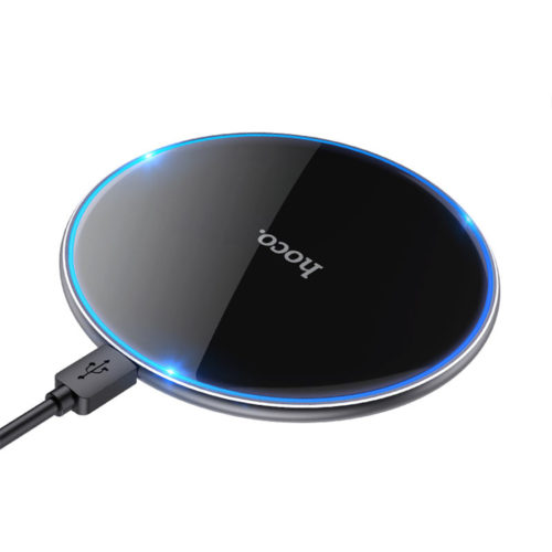 hoco cw6 pro easy 15w charging wireless fast charger black