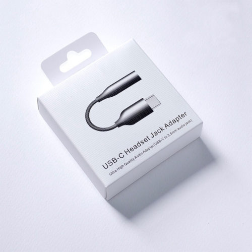 typec 3 5mm headphone jack adapter packaging black 1 1