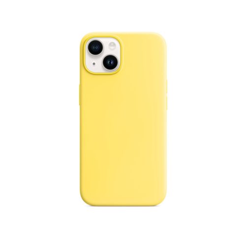 Silicone Case For iPhone 14 Canary Yellow