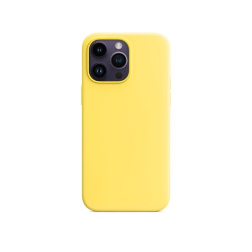 Silicone Case For iPhone 14 Pro Max Canary Yellow