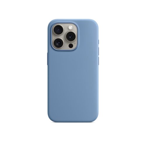 Silicone Case For iPhone 15 Pro Winter Blue