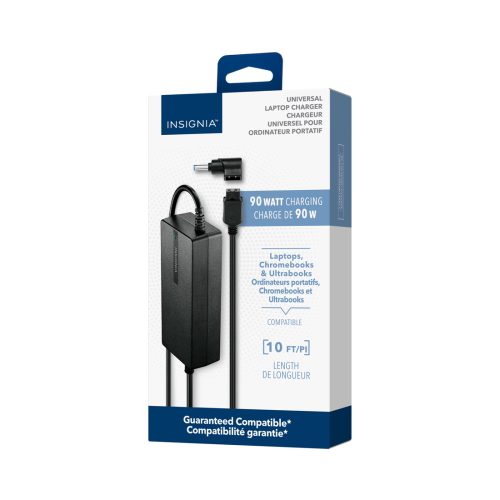 Insignia Universal Laptop Charger (90W 6 Adapters) pack