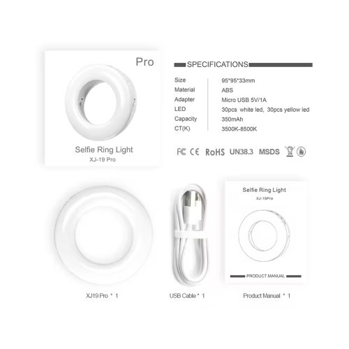 XJ 19 Pro Selfie Ring Light specification