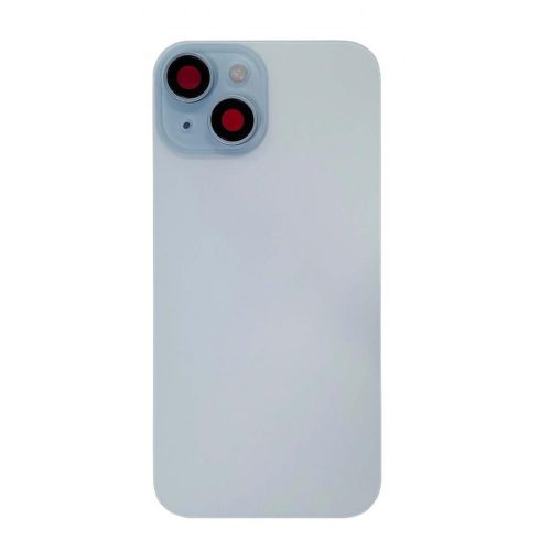 iPhone 15 Back Glass +Steel Plate +Pre Installed MagSafe Magnet +NFC And Flashlight Flex (Blue)