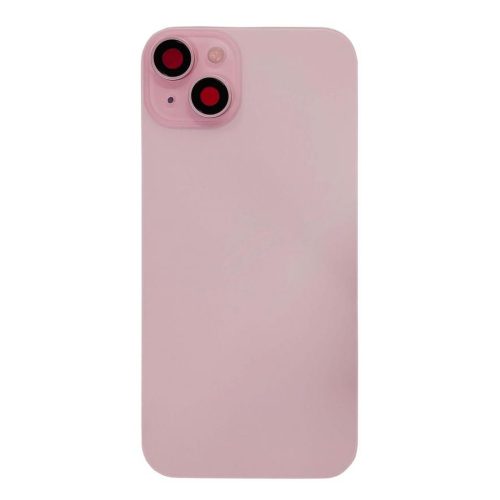 iPhone 15 Plus Back Glass +Steel Plate +Pre Installed MagSafe Magnet +NFC And Flashlight Flex (Pink)b
