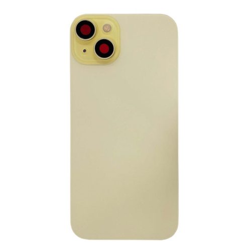 iPhone 15 Plus Back Glass +Steel Plate +Pre Installed MagSafe Magnet +NFC And Flashlight Flex (Yellow)b