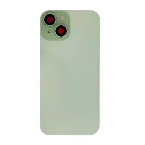 iPhone 15 plus Back Glass +Steel Plate +Pre Installed MagSafe Magnet +NFC And Flashlight Flex (Green)